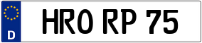 Truck License Plate